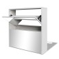 vidaXL Mueble zapatero 2 niveles y espejo blanco 63x17x67 cm vidaXL Mueble zapatero 2 niveles y espejo blanco 63x17x67 cm