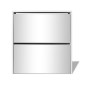 vidaXL Mueble zapatero 2 niveles y espejo blanco 63x17x67 cm vidaXL Mueble zapatero 2 niveles y espejo blanco 63x17x67 cm