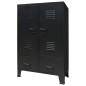 vidaXL Armario metálico de estilo industrial 67x35x107 cm negro vidaXL Armario metálico de estilo industrial 67x35x107 cm negro