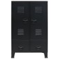 vidaXL Armario metálico de estilo industrial 67x35x107 cm negro vidaXL Armario metálico de estilo industrial 67x35x107 cm negro