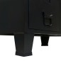 vidaXL Armario metálico de estilo industrial 67x35x107 cm negro vidaXL Armario metálico de estilo industrial 67x35x107 cm negro