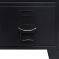 vidaXL Armario metálico de estilo industrial 67x35x107 cm negro vidaXL Armario metálico de estilo industrial 67x35x107 cm negro