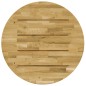 vidaXL Superficie de mesa redonda madera maciza de roble 23 mm 700 mm vidaXL Superficie de mesa redonda madera maciza de roble 23 mm 700 mm