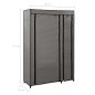 vidaXL Armarios plegables 2 unidades de tela gris 110x45x175 cm vidaXL Armarios plegables 2 unidades de tela gris 110x45x175 cm