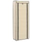 vidaXL Mueble zapatero de tela con funda color crema 57x29x162 cm vidaXL Mueble zapatero de tela con funda color crema 57x29x162 cm