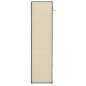 vidaXL Mueble zapatero con funda de tela color crema 115x28x110 cm