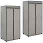 vidaXL Armarios 2 unidades gris 75x50x160 cm vidaXL Armarios 2 unidades gris 75x50x160 cm