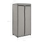 vidaXL Armarios 2 unidades gris 75x50x160 cm vidaXL Armarios 2 unidades gris 75x50x160 cm