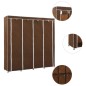 vidaXL Armario con 4 compartimentos marrón 175x45x170 cm vidaXL Armario con 4 compartimentos marrón 175x45x170 cm