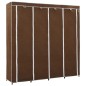 vidaXL Armario con 4 compartimentos marrón 175x45x170 cm vidaXL Armario con 4 compartimentos marrón 175x45x170 cm