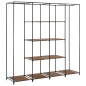 vidaXL Armario con 4 compartimentos marrón 175x45x170 cm vidaXL Armario con 4 compartimentos marrón 175x45x170 cm