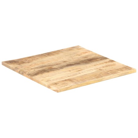 vidaXL Superficie de mesa madera maciza de mango 25-27 mm 70x70 cm