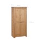 vidaXL Armario madera maciza pino Panamá Range 80x50x171,5 cm vidaXL Armario madera maciza pino Panamá Range 80x50x171,5 cm