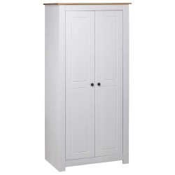 vidaXL Armario madera maciza pino blanco Panamá Range 80x50x171,5 cm