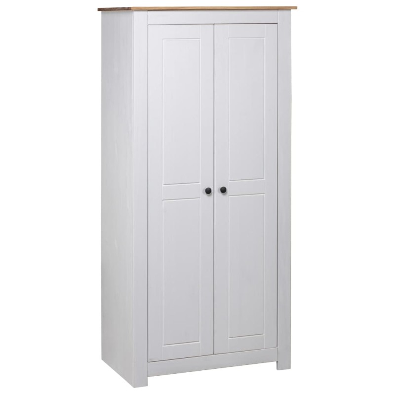 vidaXL Armario madera maciza pino blanco Panamá Range 80x50x171,5 cm vidaXL Armario madera maciza pino blanco Panamá Range 80x50x171,5 cm