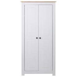vidaXL Armario madera maciza pino blanco Panamá Range 80x50x171,5 cm
