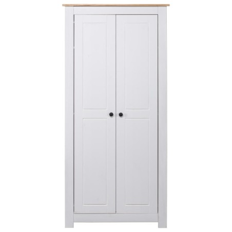 vidaXL Armario madera maciza pino blanco Panamá Range 80x50x171,5 cm