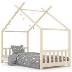 vidaXL Estructura de cama infantil de madera maciza de pino 80x160 cm