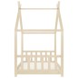 vidaXL Estructura de cama infantil de madera maciza de pino 80x160 cm