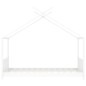 vidaXL Estructura de cama infantil madera maciza pino blanco 70x140 cm vidaXL Estructura de cama infantil madera maciza pino blanco 70x140 cm