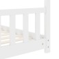 vidaXL Estructura de cama infantil madera maciza pino blanco 70x140 cm vidaXL Estructura de cama infantil madera maciza pino blanco 70x140 cm