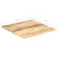 vidaXL Superficie de mesa madera maciza de mango 25-27 mm 70x70 cm vidaXL Superficie de mesa madera maciza de mango 25-27 mm 70x70 cm