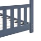 vidaXL Estructura de cama infantil madera maciza pino gris 80x160 cm