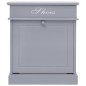 vidaXL Mueble zapatero de madera de Paulownia gris 50x28x58 cm vidaXL Mueble zapatero de madera de Paulownia gris 50x28x58 cm