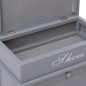 vidaXL Mueble zapatero de madera de Paulownia gris 50x28x58 cm vidaXL Mueble zapatero de madera de Paulownia gris 50x28x58 cm