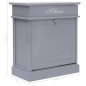 vidaXL Mueble zapatero de madera de Paulownia gris 50x28x58 cm vidaXL Mueble zapatero de madera de Paulownia gris 50x28x58 cm
