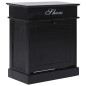 vidaXL Mueble zapatero de madera de Paulownia negro 50x28x58 cm vidaXL Mueble zapatero de madera de Paulownia negro 50x28x58 cm
