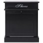 vidaXL Mueble zapatero de madera de Paulownia negro 50x28x58 cm vidaXL Mueble zapatero de madera de Paulownia negro 50x28x58 cm