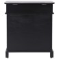 vidaXL Mueble zapatero de madera de Paulownia negro 50x28x58 cm vidaXL Mueble zapatero de madera de Paulownia negro 50x28x58 cm