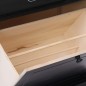 vidaXL Mueble zapatero de madera de Paulownia negro 50x28x58 cm vidaXL Mueble zapatero de madera de Paulownia negro 50x28x58 cm