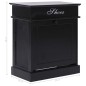 vidaXL Mueble zapatero de madera de Paulownia negro 50x28x58 cm vidaXL Mueble zapatero de madera de Paulownia negro 50x28x58 cm