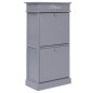vidaXL Mueble zapatero de madera de Paulownia gris 50x28x98 cm vidaXL Mueble zapatero de madera de Paulownia gris 50x28x98 cm