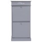 vidaXL Mueble zapatero de madera de Paulownia gris 50x28x98 cm vidaXL Mueble zapatero de madera de Paulownia gris 50x28x98 cm