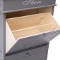 vidaXL Mueble zapatero de madera de Paulownia gris 50x28x98 cm vidaXL Mueble zapatero de madera de Paulownia gris 50x28x98 cm