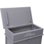 vidaXL Mueble zapatero de madera de Paulownia gris 50x28x98 cm vidaXL Mueble zapatero de madera de Paulownia gris 50x28x98 cm