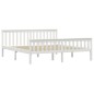 vidaXL Estructura de cama madera de pino maciza blanca 180x200 cm vidaXL Estructura de cama madera de pino maciza blanca 180x200 cm