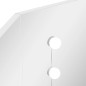 vidaXL Tocador de esquina mesa de maquillaje con luz LED blanca vidaXL Tocador de esquina mesa de maquillaje con luz LED blanca