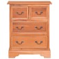 vidaXL Cómoda con cajones de madera maciza de caoba vidaXL Cómoda con cajones de madera maciza de caoba