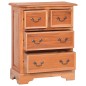 vidaXL Cómoda con cajones de madera maciza de caoba vidaXL Cómoda con cajones de madera maciza de caoba