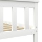 vidaXL Estructura de cama madera de pino maciza blanca 180x200 cm vidaXL Estructura de cama madera de pino maciza blanca 180x200 cm