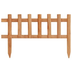 vidaXL Bordes de jardín 10 unidades madera de abeto 4,4 m