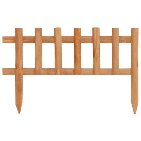 vidaXL Bordes de jardín 10 unidades madera de abeto 4,4 m