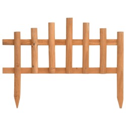 vidaXL Bordes de jardín 10 unidades madera de abeto 4,4 m