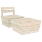 vidaXL Juego de muebles de jardín 2 piezas madera de abeto impregnada vidaXL Juego de muebles de jardín 2 piezas madera de abeto impregnada