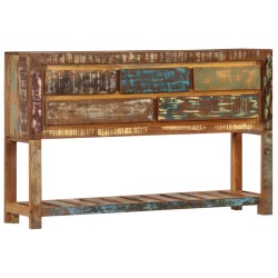 vidaXL Aparador madera maciza reciclada 120x30x75 cm 