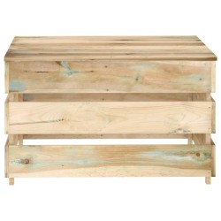 vidaXL Mesa de palés para jardín de madera de pino impregnada 